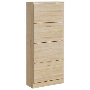 vidaXL Pantofar, stejar sonoma, 63x24x147 cm, lemn prelucrat