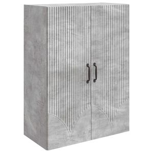 vidaXL Dulap montat pe perete Gri Beton 66 x 34,5 x 90 cm