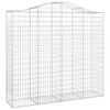 vidaXL Coșuri gabion arcuite 9 buc, 200x50x180/200 cm, fier galvanizat