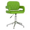 vidaXL Scaune de sufragerie pivotante 4 buc. piele artificială verde