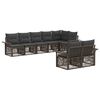 vidaXL Set de canapele pentru grădină 8 pcs Gri poliratan