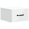 vidaXL Dulap de noapte suspendat Alb 34,5 x 33 x 20 cm Lemn prelucrat