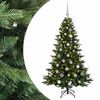 vidaXL Brad de Crăciun artificial cu glob 120 cm 150 LED-uri Alb cald