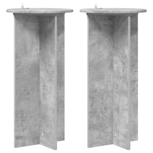 vidaXL Suport pentru plante 2 pcs Gri Beton 40 x 40 x 80 cm