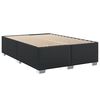vidaXL Pat box spring cu saltea, negru, 140x190 cm, piele ecologică