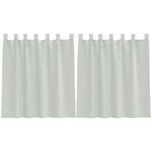 vidaXL Perdele voal cu bucle 2 buc, gri deschis, 140x140 cm