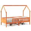 vidaXL Cadru pat de copii, maro ceruit, 80x200 cm, lemn masiv de pin