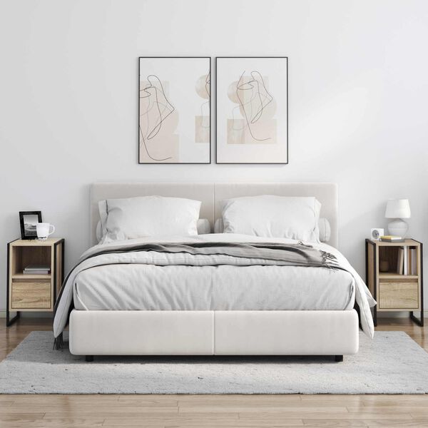 vidaXL Noptieră cu sertar Sonoma 39,5 x 30 x 50 cm Lemn compozit