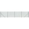 vidaXL Gard plasă de s&acirc;rmă cu bordură, verde, 2,2x10 m