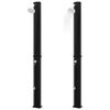 vidaXL Duș solar de exterior cu cap de duș și robinet, negru, 35 L