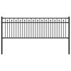 vidaXL Gard cu V&acirc;rfuri BAARLO 200 x 110 cm Oțel vopsit electrostatic