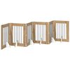 vidaXL Poartă pentru c&acirc;ini pliabilă cu suporturi 6 buc. 362 cm