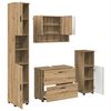 vidaXL Set de mobilier pentru baie 4 buc. Stejar Artizanal