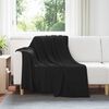 vidaXL Pătura de aruncat Negru 200 x 150 cm Molton