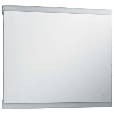 vidaXL Oglindă cu LED de perete de baie, cu senzor tactil, 60 x 50 cm