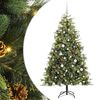 vidaXL Pom de Crăciun Artificial cu Ramuri Articulare și Conuri 180 cm