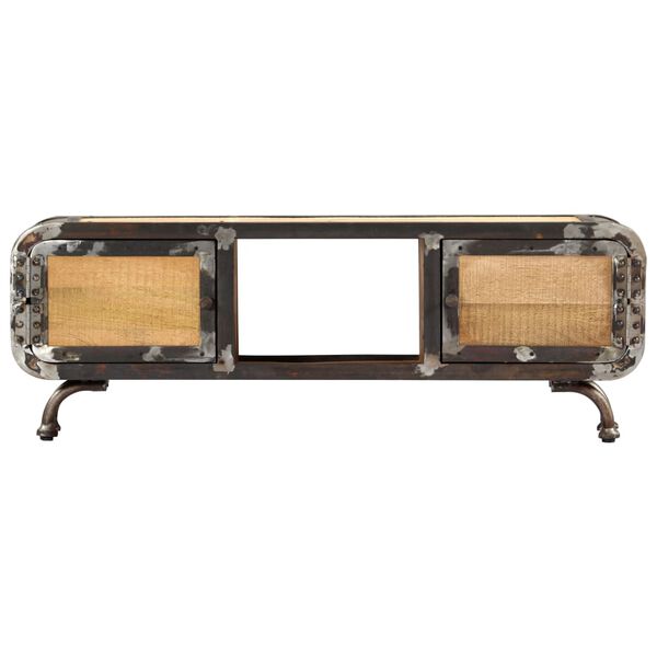 vidaXL Comodă TV, 120 x 30 x 42 cm, lemn masiv de mango