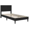 vidaXL Cadru de pat cu saltea cu headboard Negru 80 x 200 cm Catifea
