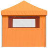 vidaXL Cort pliabil pentru petreceri cu 4 pereți laterali, portocaliu