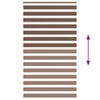 vidaXL Jaluzea tip zebra maro lățime țesătură 130,9 cm poliester