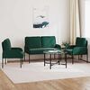 vidaXL Seturi de canapele 3 pcs Verde &icirc;nchis 115 x 56 x 80 cm placaj