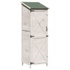 vidaXL Sălaș de grădină Alb 59,5 x 56 x 176,5 cm Lemn de Brad Solid