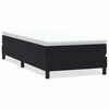 vidaXL Pat cu arcuri fără saltea negru 90x210 cm catifea