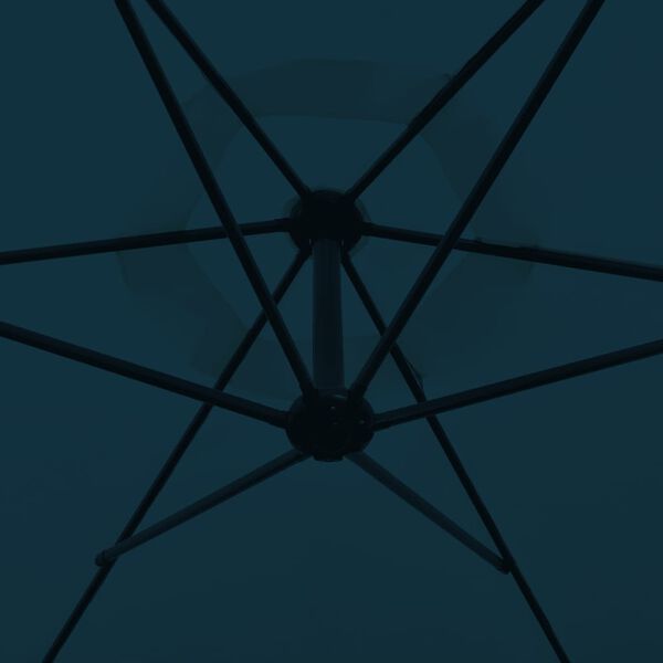 vidaXL Umbrelă de soare de grădină în consolă, albastru, 3 m