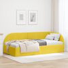 vidaXL Cadru de pat colțar cu headboard Galben 90 cm x 200 cm Catifea