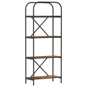 vidaXL Raft pentru cărți 4 niveluri 60 x 30 x 146 cm Lemn prelucrat
