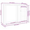 vidaXL Șopron de grădină lemne de foc maro 245x98x159 cm oțel zincat