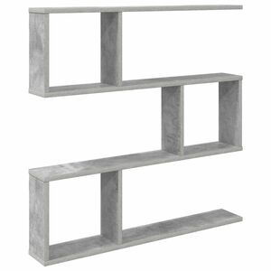 vidaXL Raft de perete Gri Beton 80 x 12 x 79,5 cm Lemn prelucrat