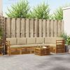 vidaXL Set canapea sectională cu pernă 7 pcs Natural și Bej