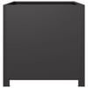 vidaXL Jardinieră de grădină, negru, 50x50x50 cm, oțel