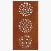 vidaXL Decorație perete de grădină 105x55 cm design frunze oțel Corten