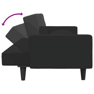 vidaXL Set canapea cu perne, 2 piese, roz, catifea