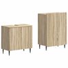 vidaXL Set de dulapuri pentru baie, 2 piese ZWOLLE Stejar Sonoma