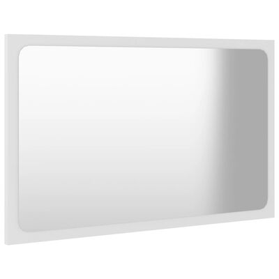 vidaXL Oglindă de baie, alb, 60x1,5x37 cm, PAL
