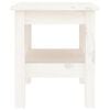 vidaXL Măsuță de cafea, alb, 35x35x40 cm, lemn masiv de pin