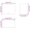 vidaXL Dulap suspendat cu ușă 2 pcs Lemn vechi și Alb 50 x 31 x 40 cm