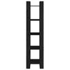 vidaXL Bibliotecă/Separator cameră negru 41x35x160 cm lemn masiv pin