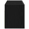 vidaXL Dulap de perete de baie, negru, 60x25x30 cm, lemn prelucrat