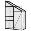 vidaXL Seră, antracit, 1,38 m&sup3;, aluminiu