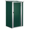 vidaXL Șopron de grădină verde, 118,5x97x209,5 cm, oțel galvanizat