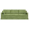 vidaXL Canapea Verde deschis 228 x 78 x 80 cm Catifea