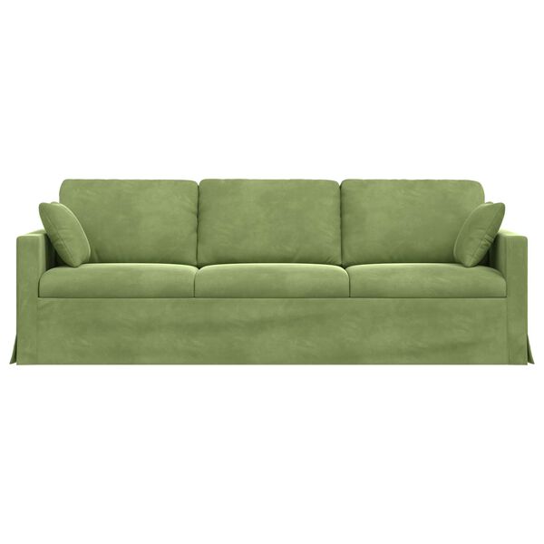 vidaXL Canapea Verde deschis 228 x 78 x 80 cm Catifea