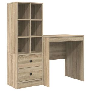 vidaXL Birou Stejar Sonoma 115,5 x 50 x 127 cm 2 buc.