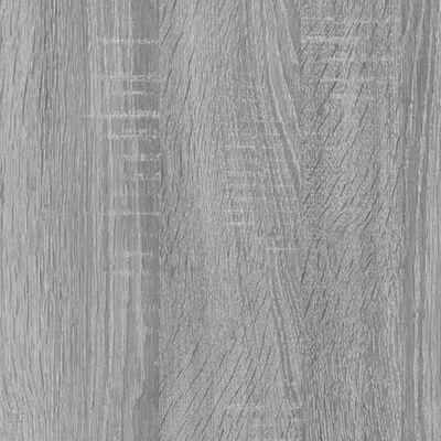 vidaXL Raft cărți gri sonoma 40x33x100 cm, lemn prelucrat și oțel