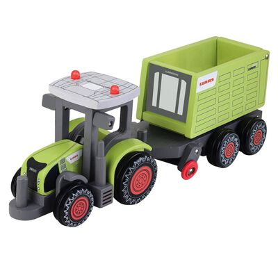 CLAAS Tractor de jucărie cu remorcă „Axion 870+ Cargos 9500” 35 cm