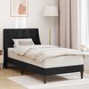 vidaXL Cadru de pat cu headboard Negru 80 x 200 cm Catifea